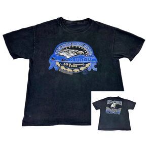 Vintage 1995 Black Hills Sturgis Motor Classic Black Single Stitch